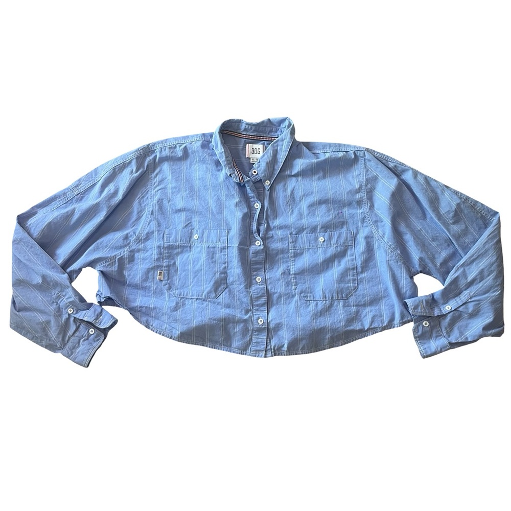 Urban Outfitters BDG Corey Cropped Button-Down Shirt